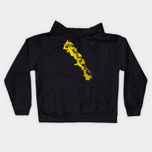 Lapsana communis stamen with pollen under the microscope Kids Hoodie